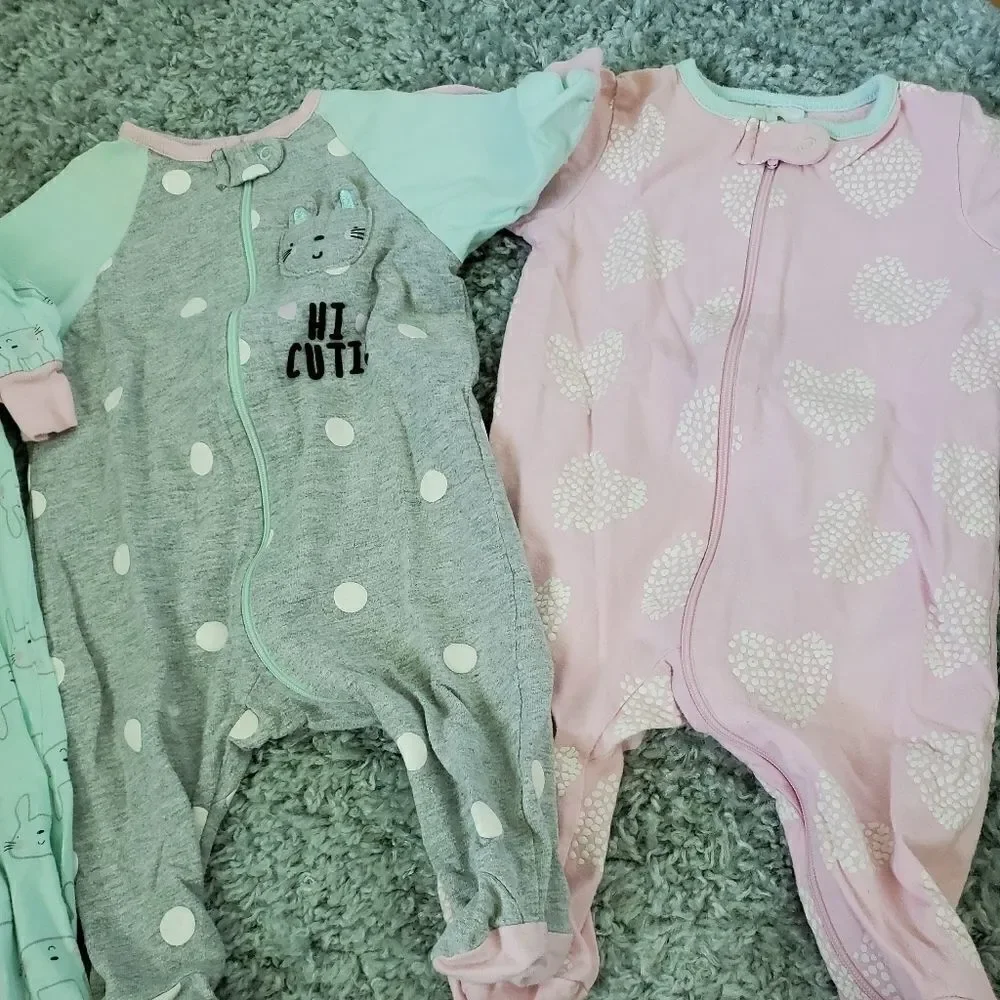 Gerber 0-3 month Girl's Sleepers
